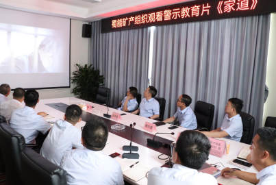 威九国际矿产组织观看《家道》警示教育片