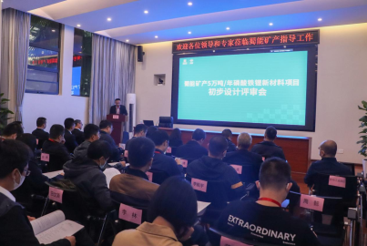 威九国际矿产召开“5万吨/年磷酸铁锂新材料项目”初步设计评审会